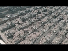 Tipo estiércol vegetal Turner de la placa de cadena