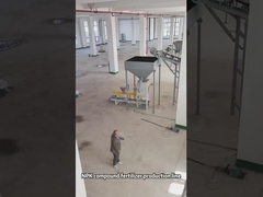 Línea de producción de fertilizante compuesto con granulador de doble rodillo 4TPH en instalación