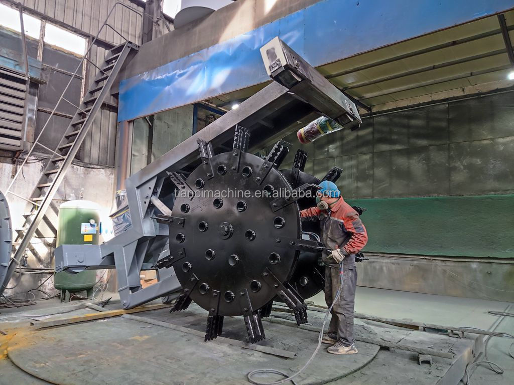 Tipo de rueda de compost Turner fertilizante orgánico fermentación máquina de compost con operación simple