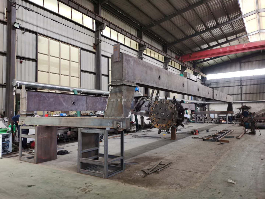 1200-3000mm Tipo de rueda Residuos de soja / talos de maíz compostaje máquina Turner