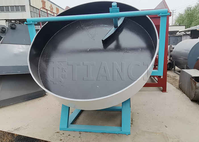 Granulador de fertilizantes de disco para minerales en polvo dentro de 2-10 mm de tamaño