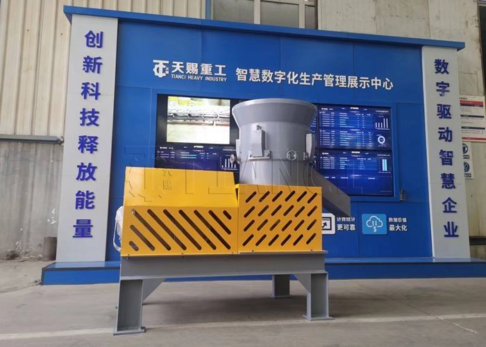 Línea de producción de gránulos de forma oblada Línea de granulación de prensa plana para la producción a gran escala