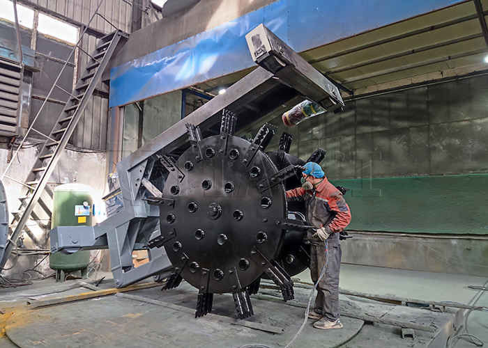 150-400 m3/h Producción Gran extensión de giro de compostaje máquina de torneado Tipo de rueda