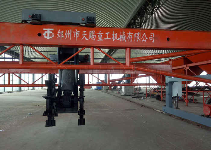 150-400 m3/h Producción Gran extensión de giro de compostaje máquina de torneado Tipo de rueda