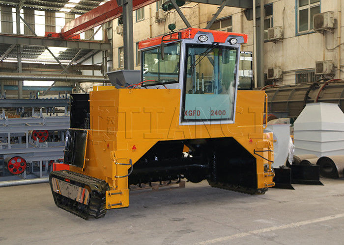 Máquina de tratamiento de fermentación de fertilizantes orgánicos de tipo Crawler