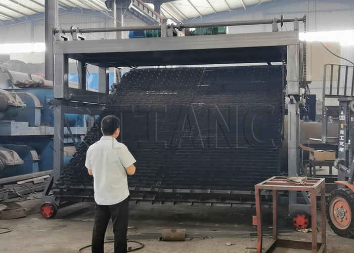 Tipo de placa de cadena eléctrica Compost Turner Fermentación de estiércol animal Máquina de compost