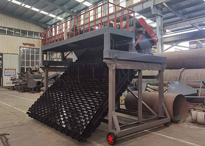 Tipo de placa de cadena eléctrica Compost Turner Fermentación de estiércol animal Máquina de compost