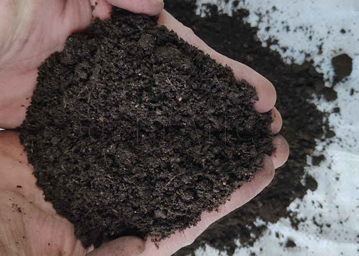 Línea de producción de polvo de compost de estiércol de polvo de polvo de fertilizantes orgánicos