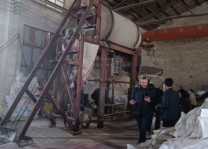 Línea de producción de mezclas de gránulos de fertilizantes con ácido sulfúrico Línea de producción de mezclas de fertilizantes compuestos