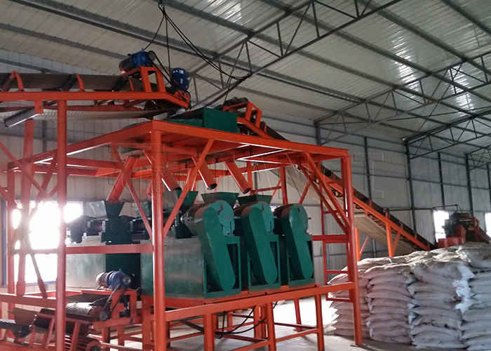 Línea de producción de granulación NPK línea de producción de granulador de prensa de rodillos de fertilizantes inorgánicos