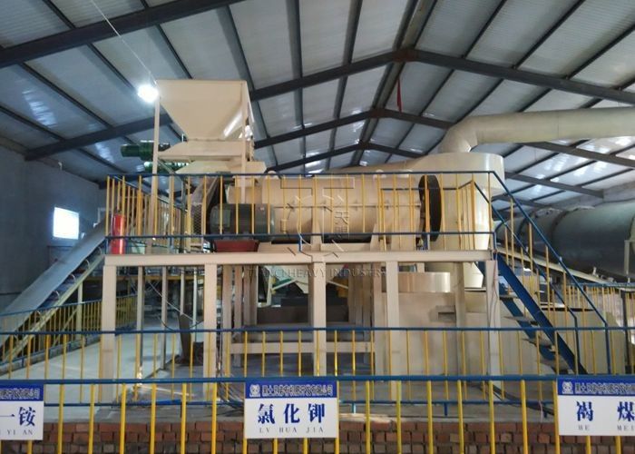ISO9001 Máquina de pellets de estiércol de pollo Línea de producción de fertilizantes para hacer gránulos