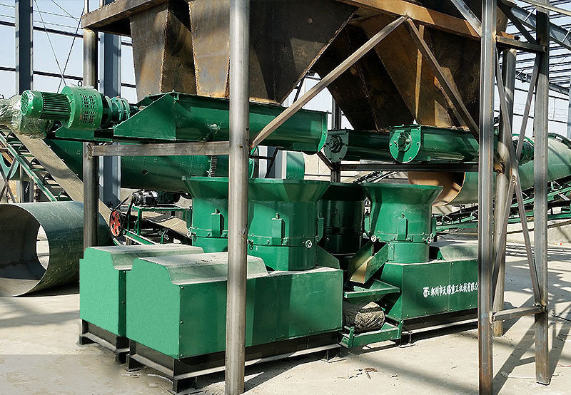 Fabricación de pellets de estiércol Línea de producción de granulación de residuos domésticos Línea de producción de granuladores de fertilizantes biológicos