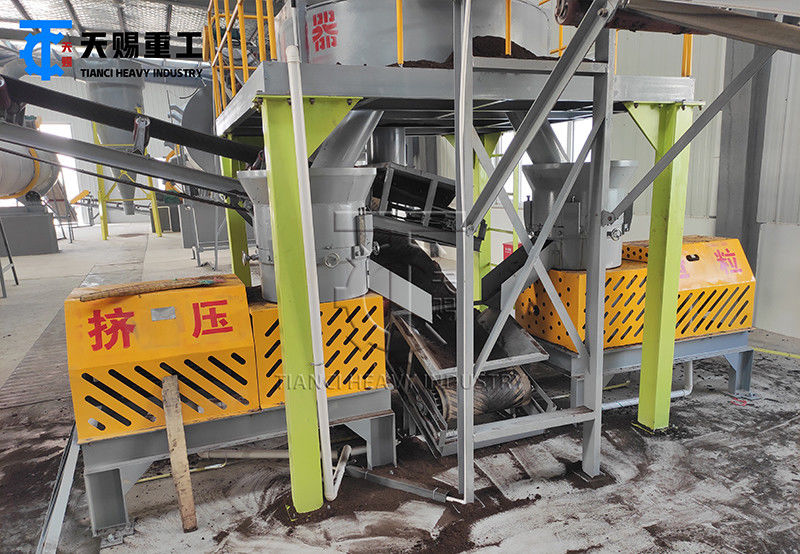 Fabricación de pellets de estiércol Línea de producción de granulación de residuos domésticos Línea de producción de granuladores de fertilizantes biológicos