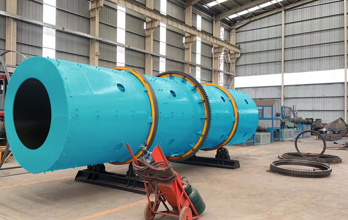 Granulador rotativo de fertilizantes de tipo tambor para la fabricación de pellets de compuestos orgánicos