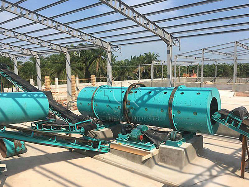 Línea de producción de fertilizantes orgánicos totalmente automática de tipo de bola de tambor rotativo con baja inversión