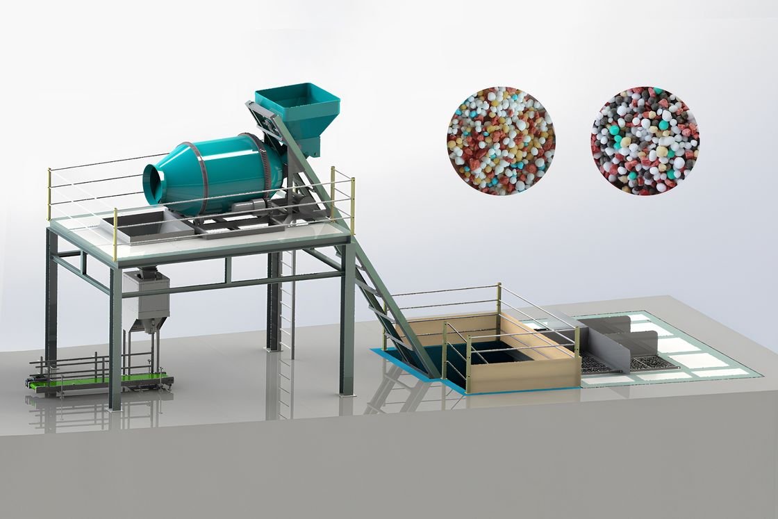 Línea de producción de fertilizantes orgánicos Línea de producción de fertilizantes compuestos Línea de producción NPK Línea de producción de fertilizantes mezclados