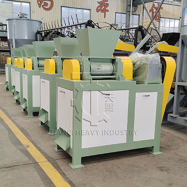Granulador de doble rodillo de polvo seco para granulación de sulfato de amonio, equipo para la fabricación de gránulos de fertilizante