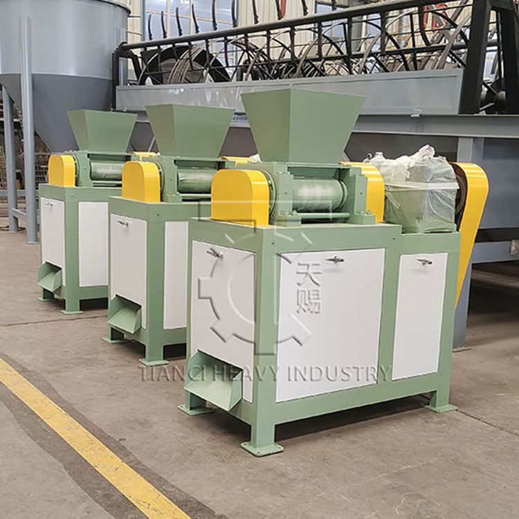 Línea de producción de cenizas de soda Granulador Máquina de granulación de fertilizantes orgánicos de doble rodillo