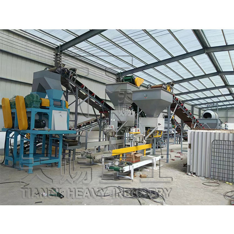 Máquina granulante de prensa de rodillos secos para sulfato de potasa y gránulos tamaño 2-30mm con granulante de fertilizante