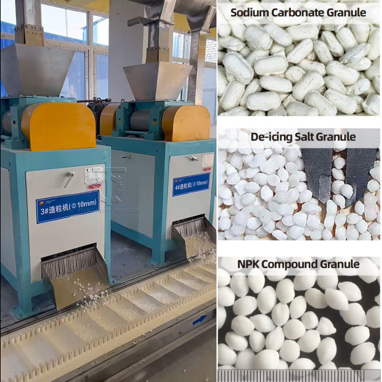 Granulador de prensa de rodillos secos para la producción de fertilizantes NPK 1-3 T/h