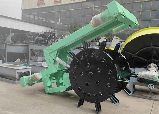 Máquina de compostaje de residuos orgánicos rueda de compostaje con gran profundidad de giro