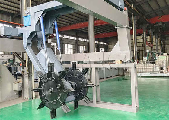 Capacidad de 150-400 m3/h Residuos orgánicos Compost Turner Tipo de rueda