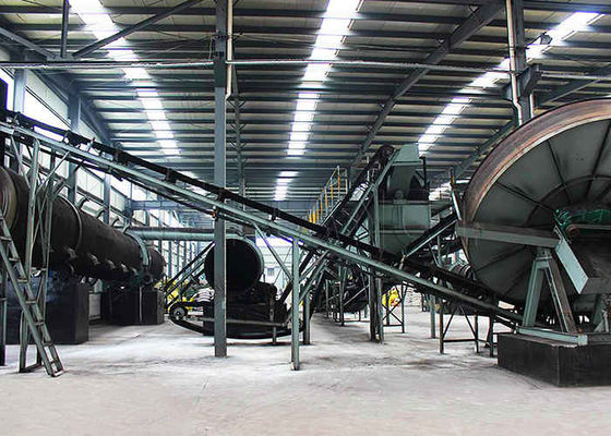 Línea de producción de granulador de estiércol Línea de producción de granulador de disco magnético de fertilizantes