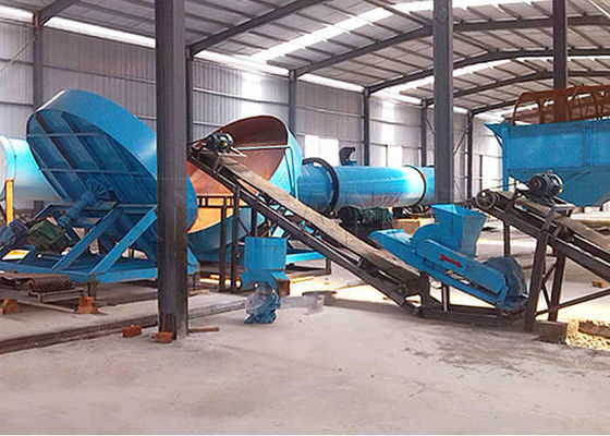 Línea de producción de pellets NPK Línea de producción de pelletizadores de discos de compost