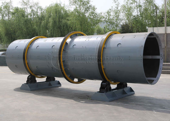 Línea de producción de granuladores de tambor rotativo para fertilizantes orgánicos con equipos integrados y capacidad de producción de 10000 toneladas por año