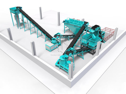 Máquina de fabricación de piensos para pollos Línea de producción de fertilizantes para aves de corral Equipo Línea de producción de granuladores de matriz plana