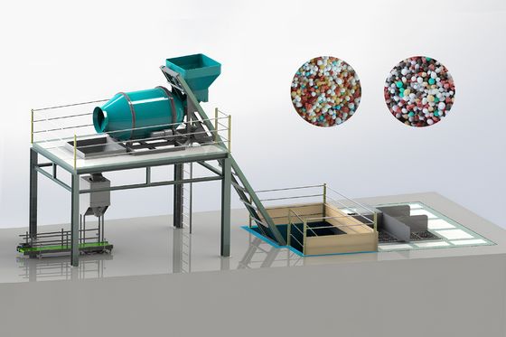 Línea de producción de fertilizantes mezclados a granel Línea de producción de mezcladores de fertilizantes de potasa